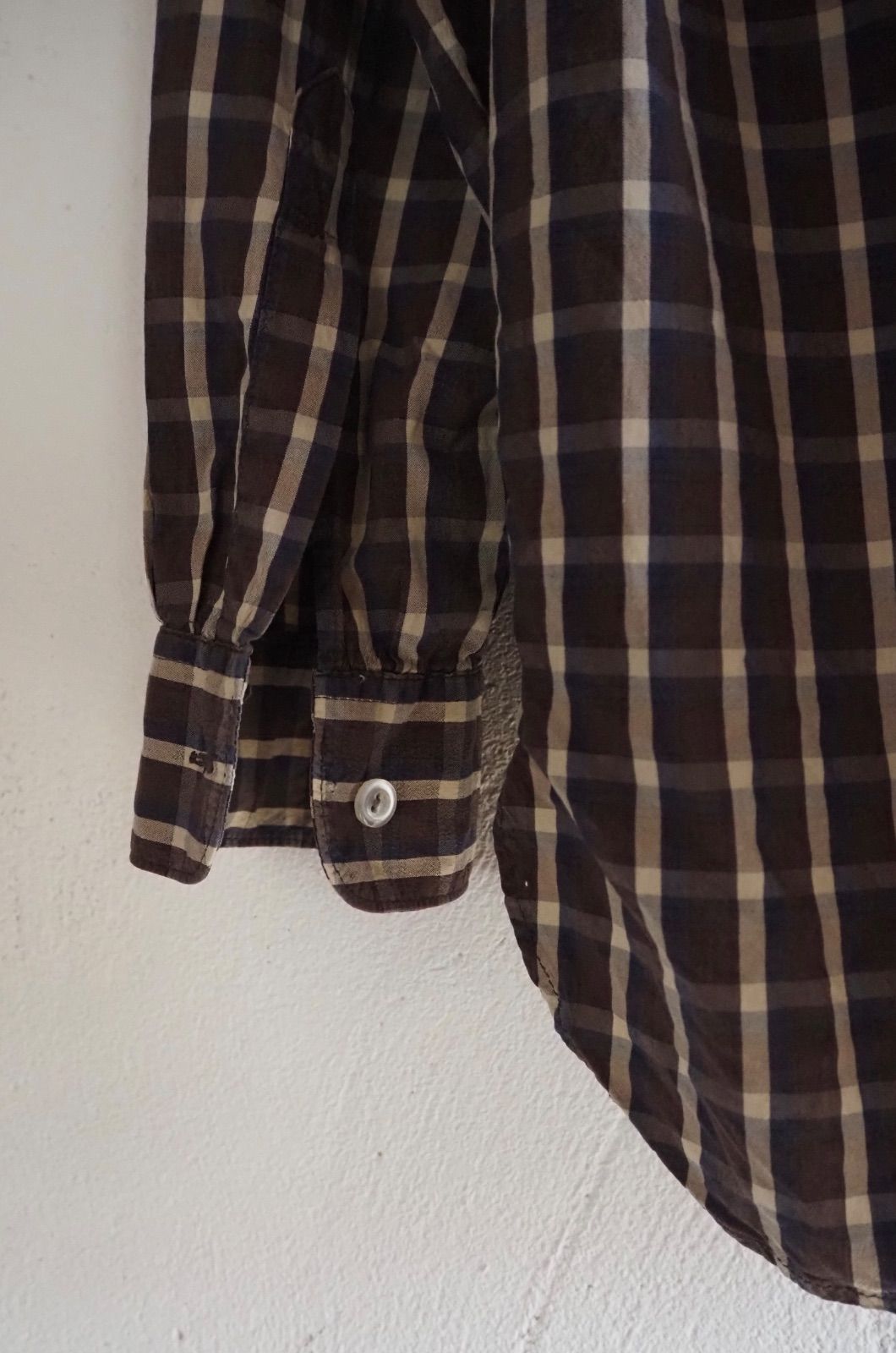 90s ドリスヴァンノッテン DRIES VAN NOTEN 初期 ブラウン系チェック