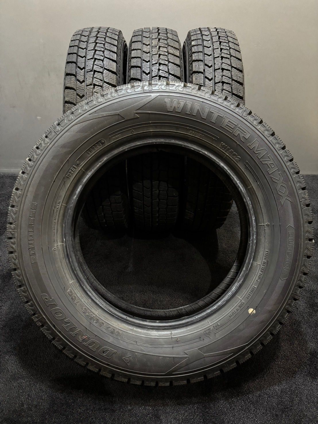 ☆イボ付 145/80R13 DUNLOP/WINTER MAXX WM02 24年製 スタッドレス 4本 ☆イボ付 145/80R13 DUNLOP/WINTER MAXX WM02 24年製 スタッドレス 4本