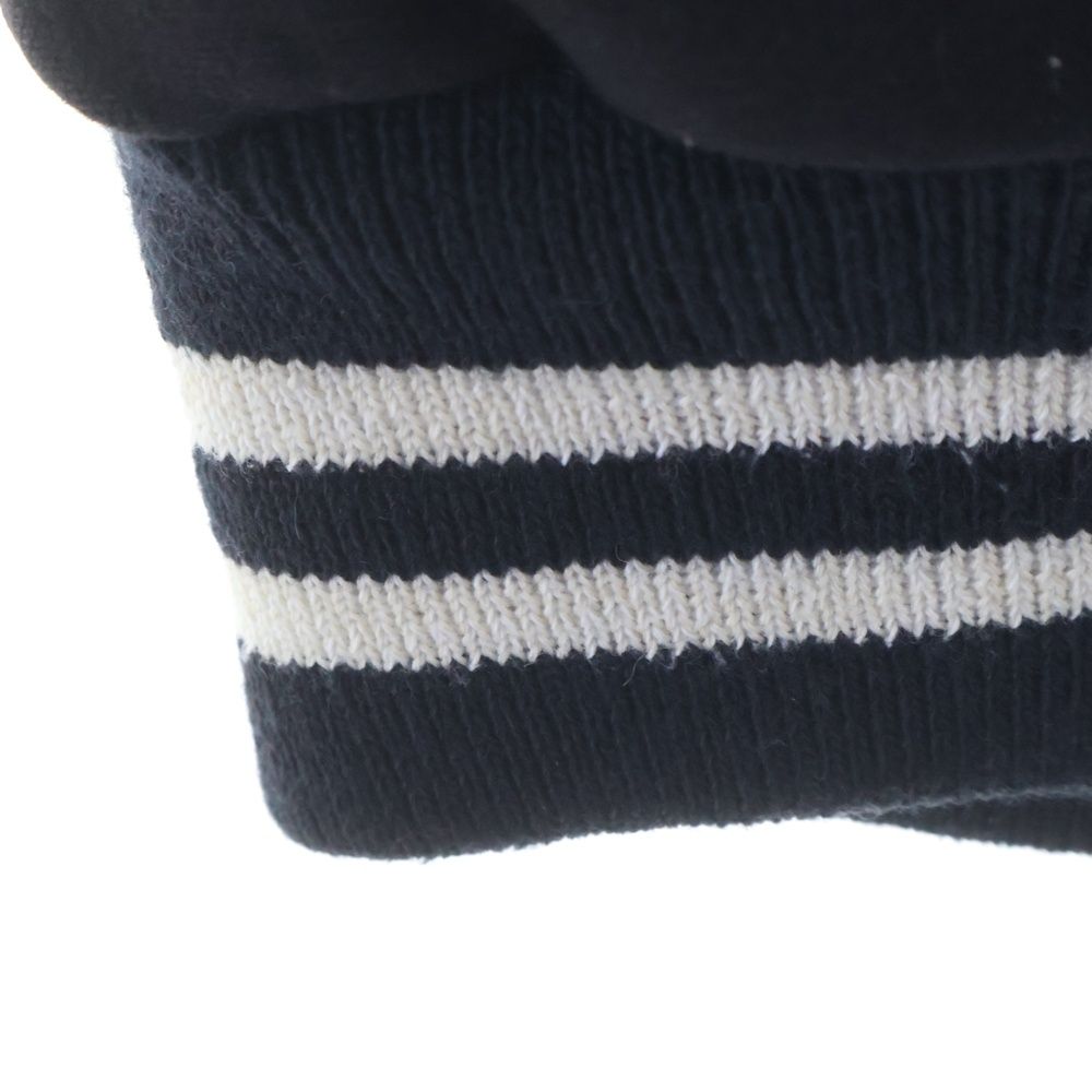 THOM BROWNE (トムブラウン) 4BAR レザー切替 スタジアムジャケット 