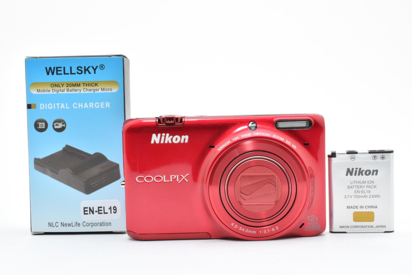 Nikon ニコン COOLPIX S6500 レッド /3056 動作OK 返金保証 - メルカリ