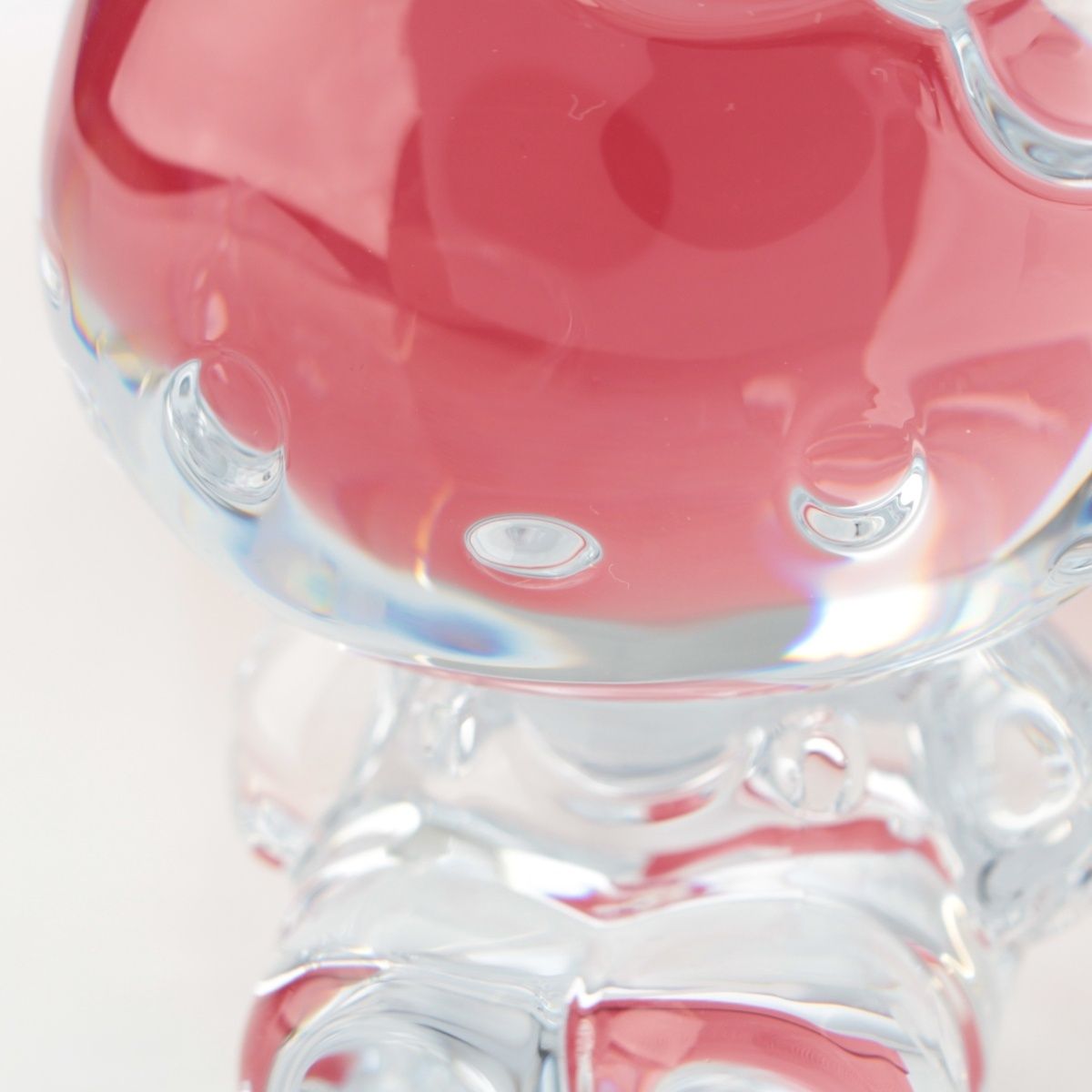 バカラ Hello Kitty ハローキティ クリスタル フィギュア クリア【中古