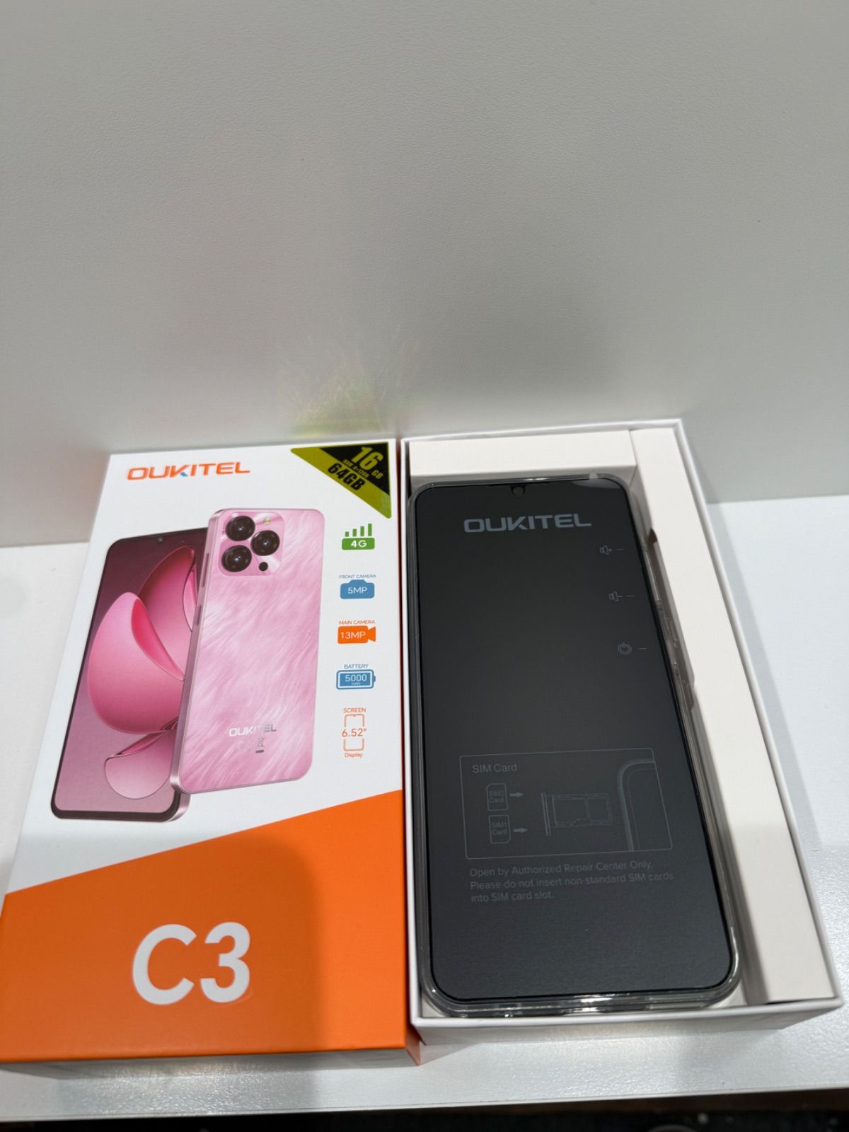 OUKITEL C3 64GB ブラック 本体　未開封 新品 OUKITEL C3 Black 64GB SIMフリー グローバル版 - メルカリ