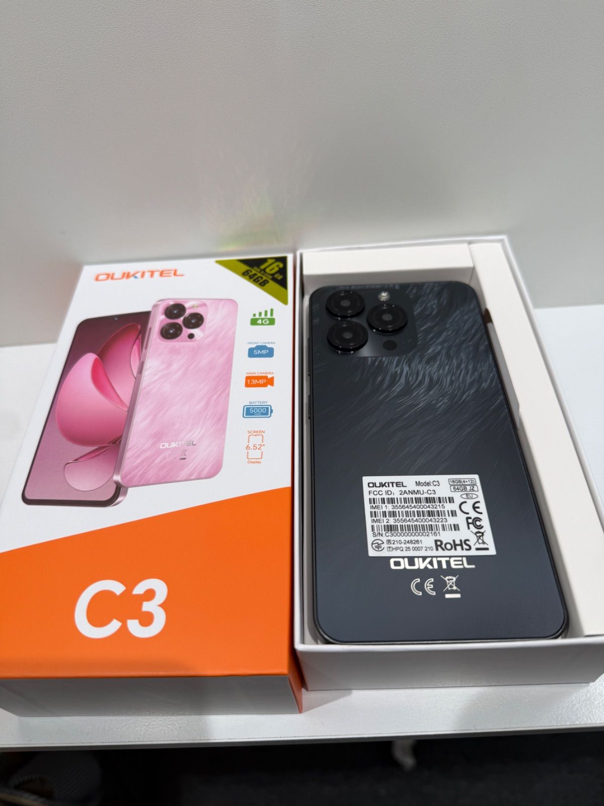 新品 OUKITEL C3 Black 64GB SIMフリー グローバル版 - メルカリ