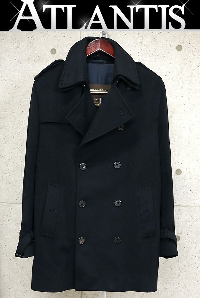 Louis Vuitton 銀座店 ルイヴィトン カシミヤ100 Pコート メンズ size