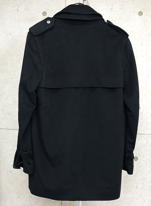 Louis Vuitton 銀座店 ルイヴィトン カシミヤ100 Pコート メンズ size:48 黒 103175 Louis Vuitton 銀座店 ルイヴィトン カシミヤ100 Pコート メンズ size