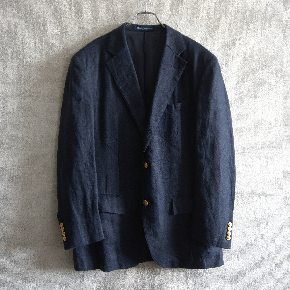 最高級品】POLO RALPH LAUREN【リネン テーラードジャケット /紺ブレ 