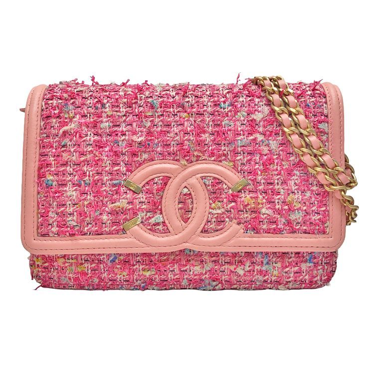 CHANEL シャネル CCフィリグリー シングルフラップ チェーンウォレット