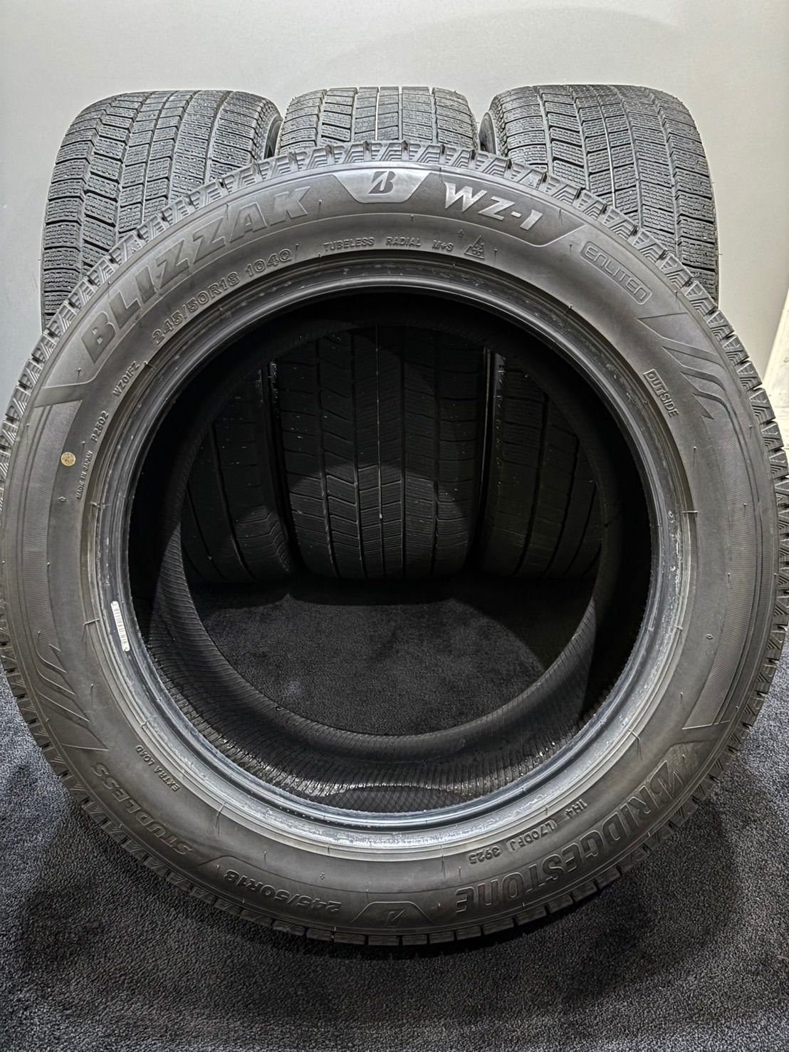 ★245/50R18 BRIDGESTONE/WZ-1 25年製 スタッドレス 4本 ブリヂストン ブリザック フーガ Sクラス A7 A8 (南8-M42)