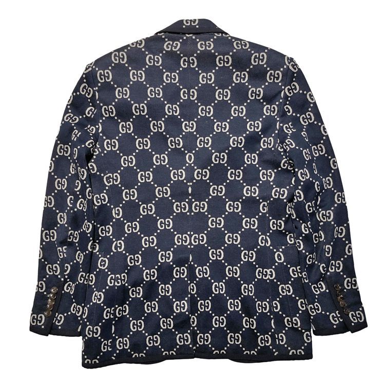 GUCCI グッチ GGジャガード テーラードジャケット 521889 size=44 GG総