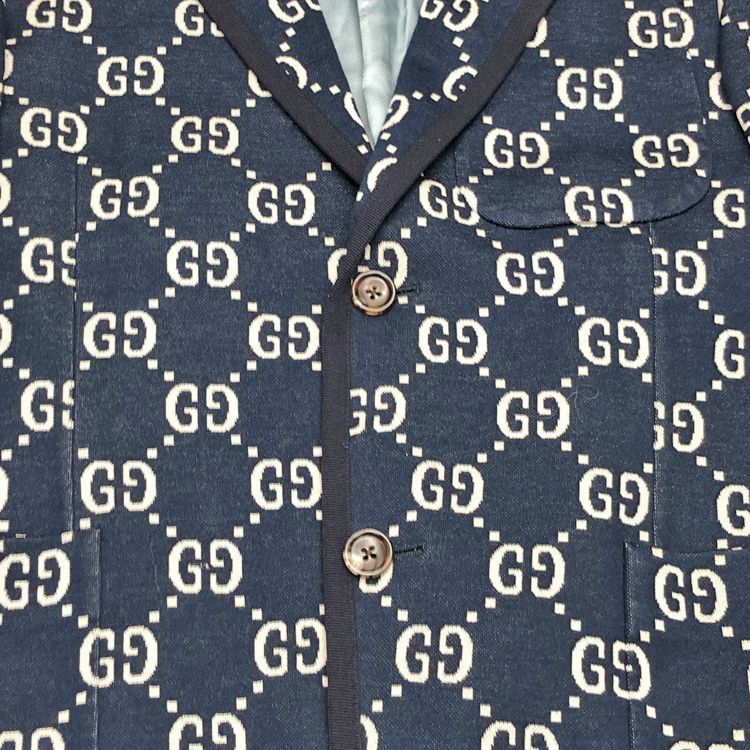 クラッシックGUCCI テーラードジャケット GUCCI グッチ GGジャガード テーラードジャケット 521889 size=44 GG総