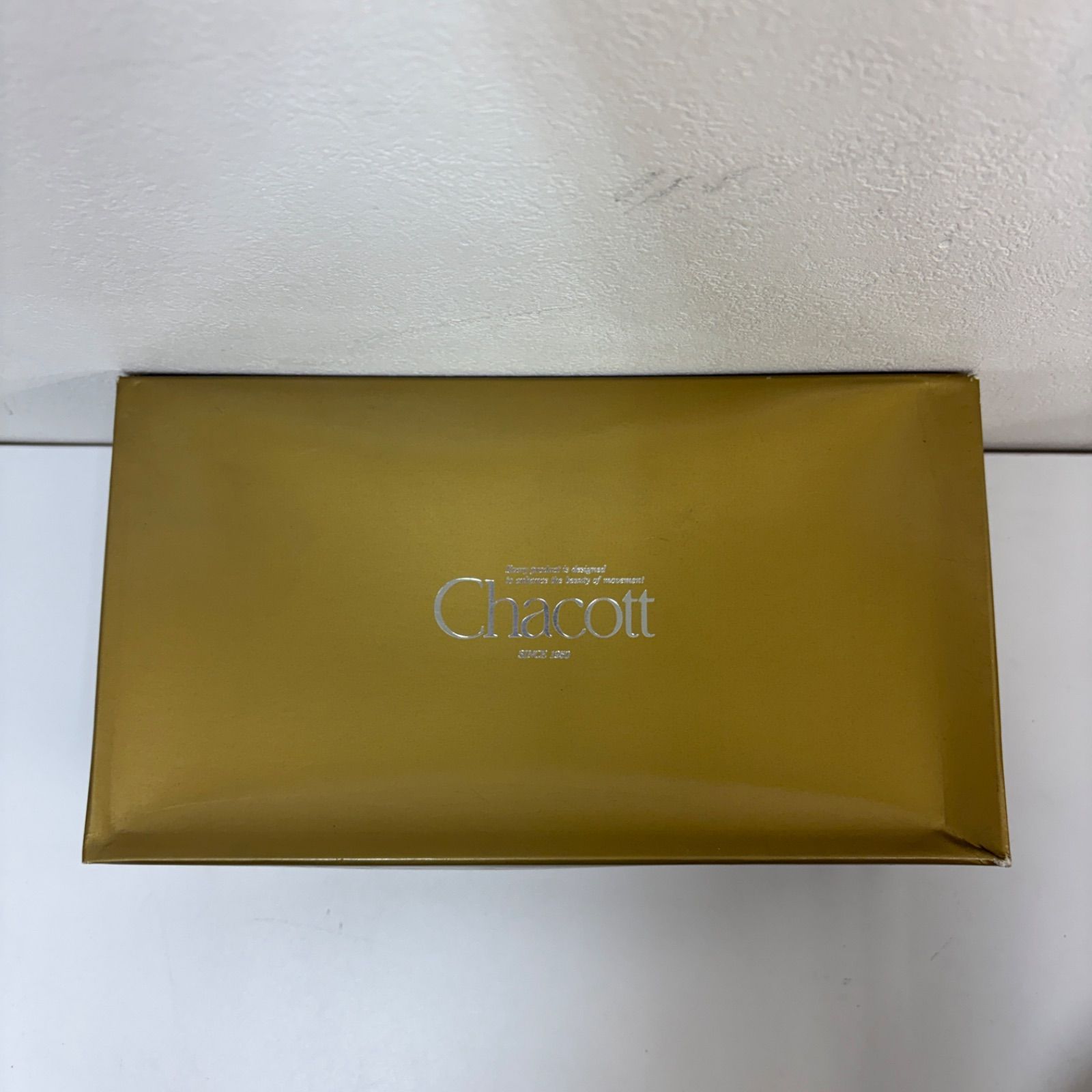 【Chacott】 社交ダンス ダンスシューズ パンプス ゴールド ブラウン サテン 25㎝ チャコット 未使用品