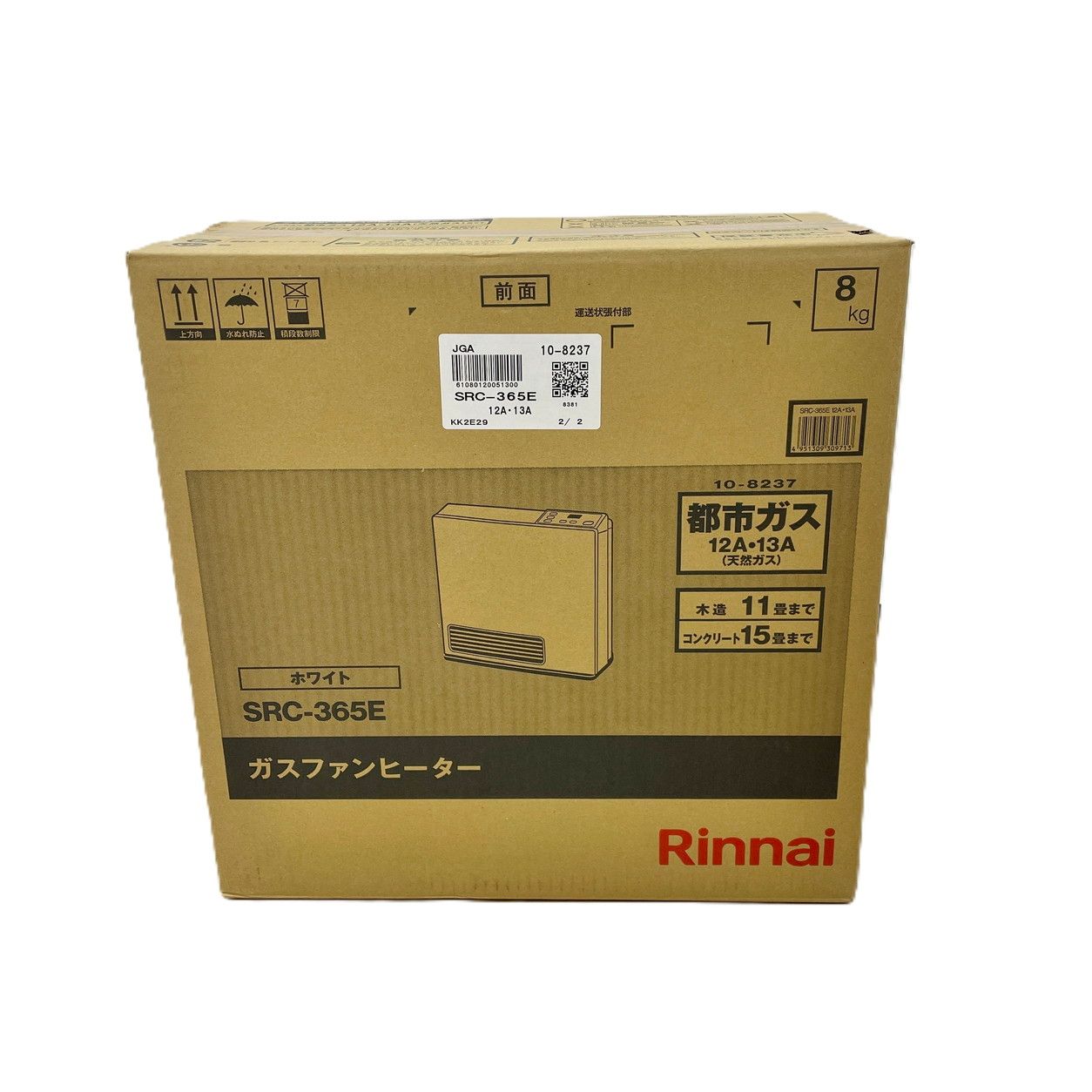 冷暖房・空調 リンナイ ガスファンヒーター ホワイト SRC-365E 10-8237