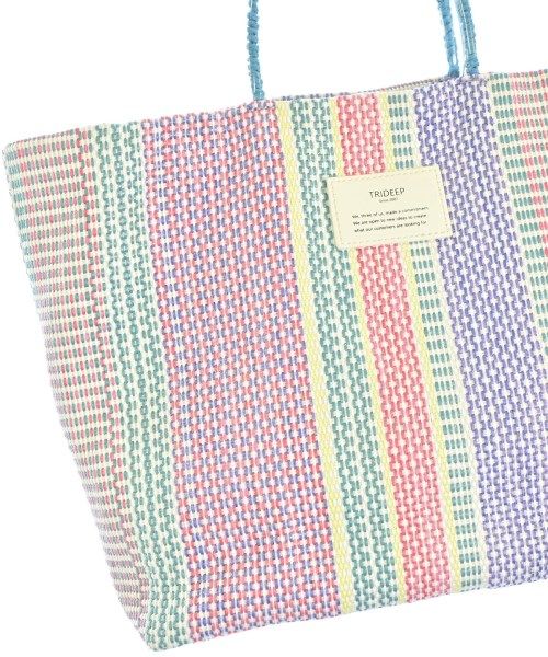 Trideep トートバッグ 美品 Trideep トライディープ パッチワーク 