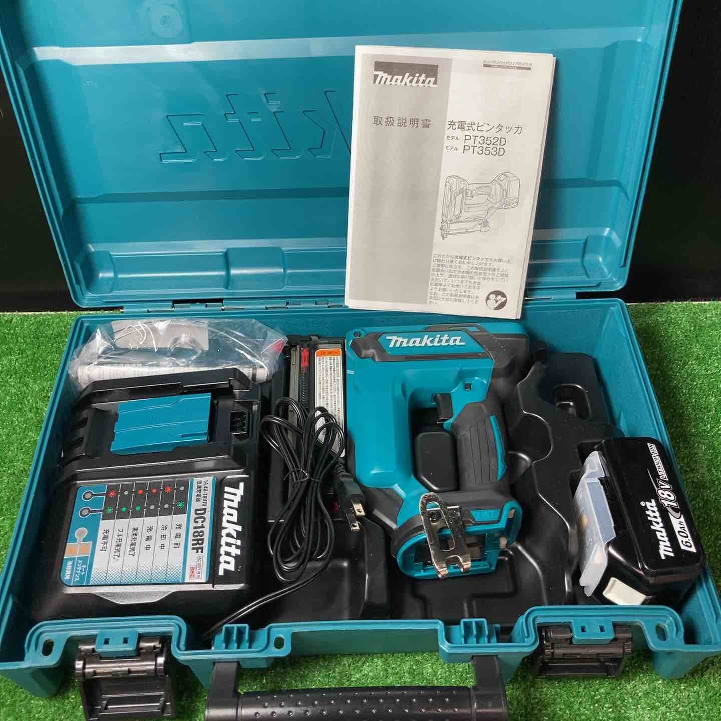 【極美品】★マキタ(makita) コードレスピンネイラ PT353DRG ◎バッテリー充電回数 2回！【岩槻店】