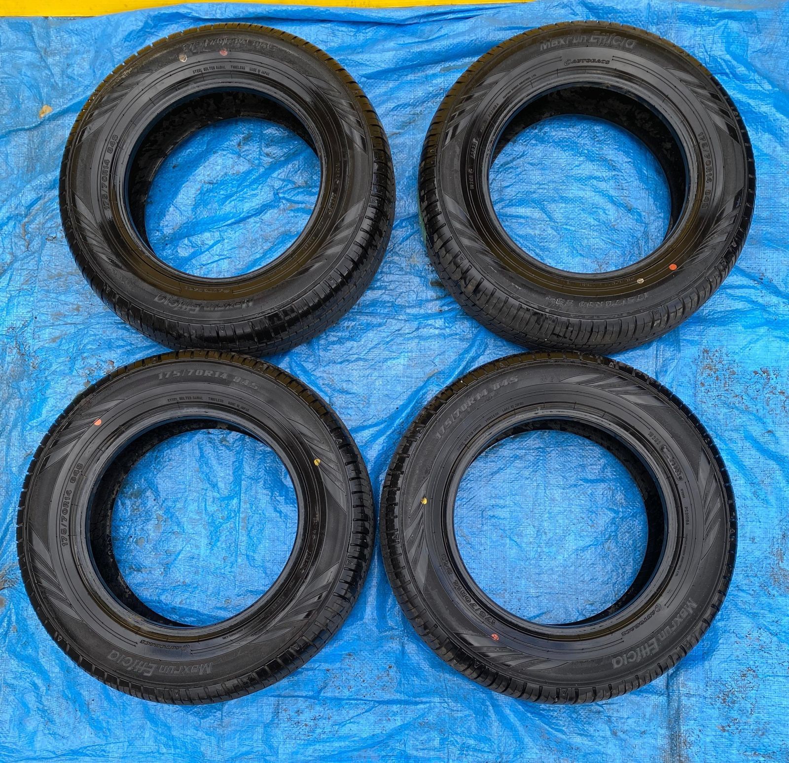 ZT-569] タイヤ 4本 セット MAXRUN EFFICIA 175/70R14 84S ★2023★溝6.26mm