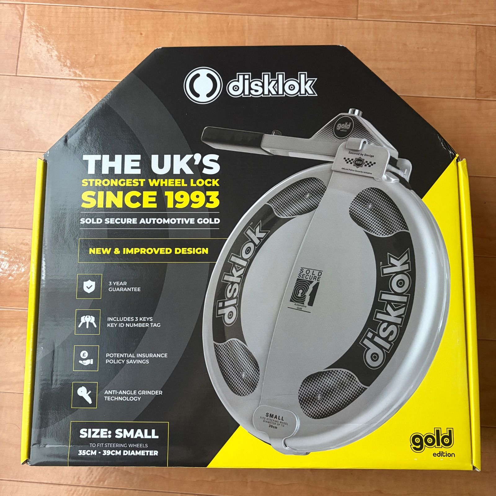 新品未使用！】Disklok 英国製 盗難防止 最強 ハンドルロック Sサイズ 