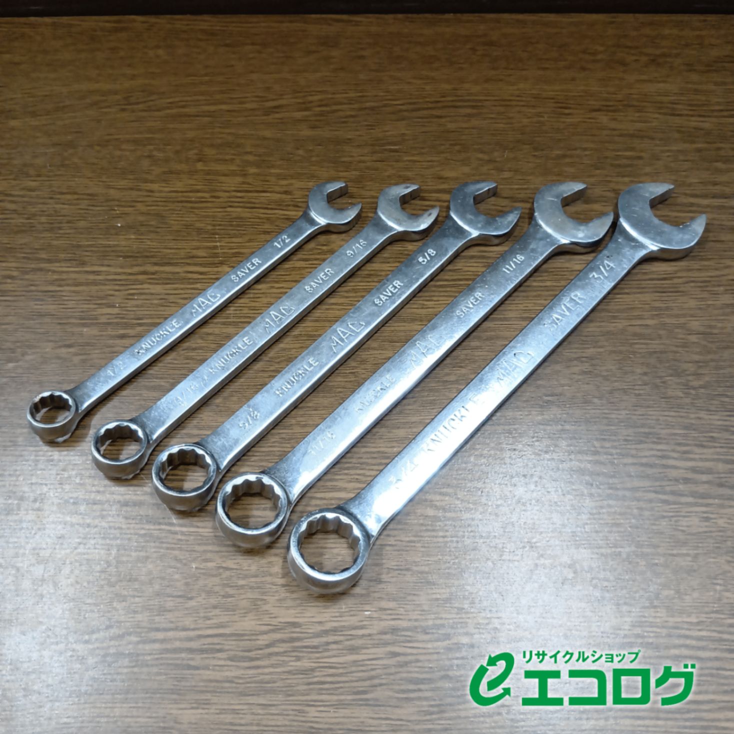 マックツール(MAC TOOLS) コンビネーションレンチ 5本セット インチ工具