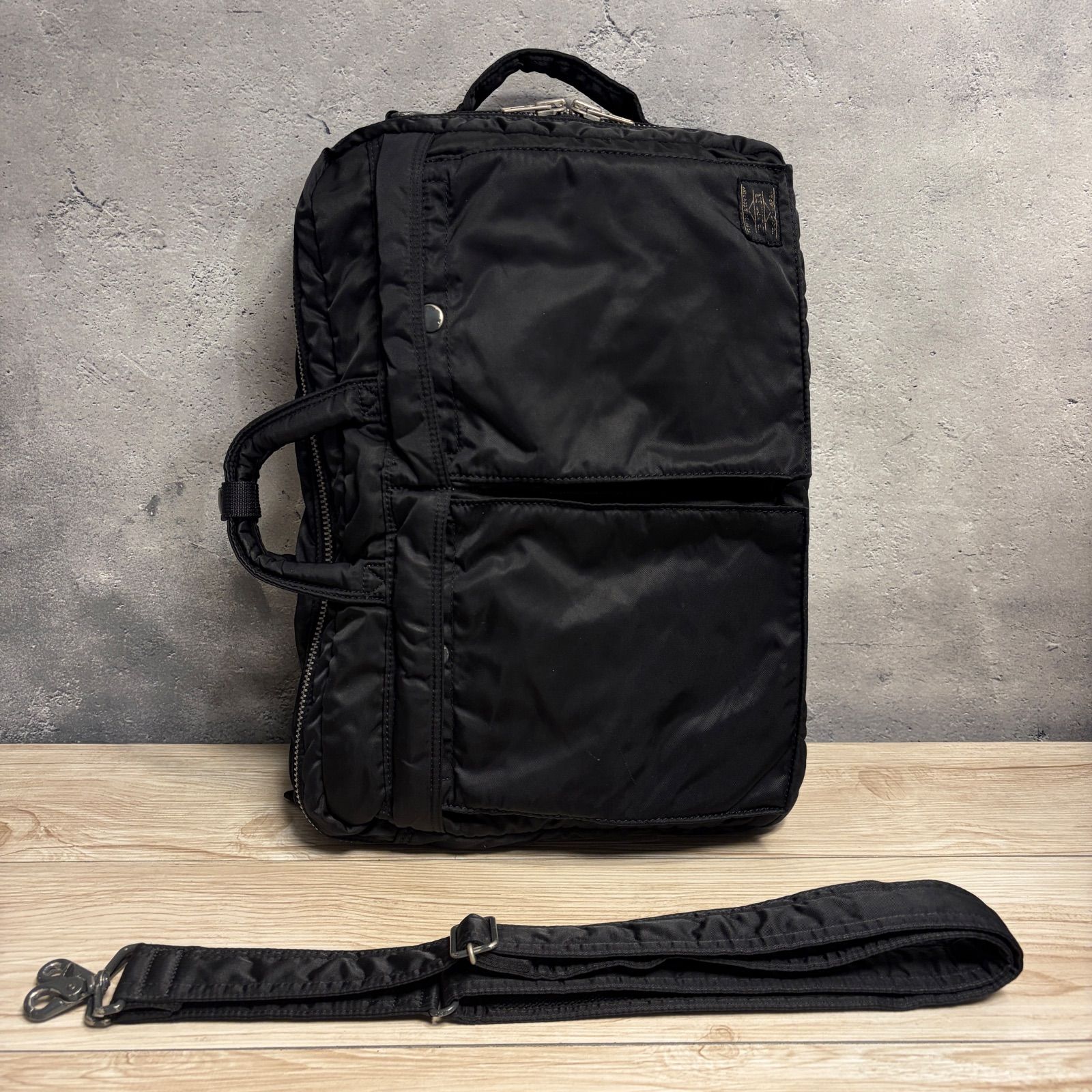 ✨PORTER タンカー 3WAY ビジネスバッグ ブラック 旧ファスナー Navy Box7-905