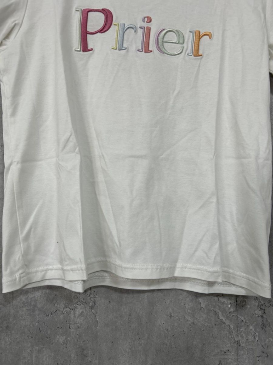 Tシャツ・カットソー rienda リエンダ カラフル 刺 ロゴ Tシャツ sizeM/白 ■◆ レディース