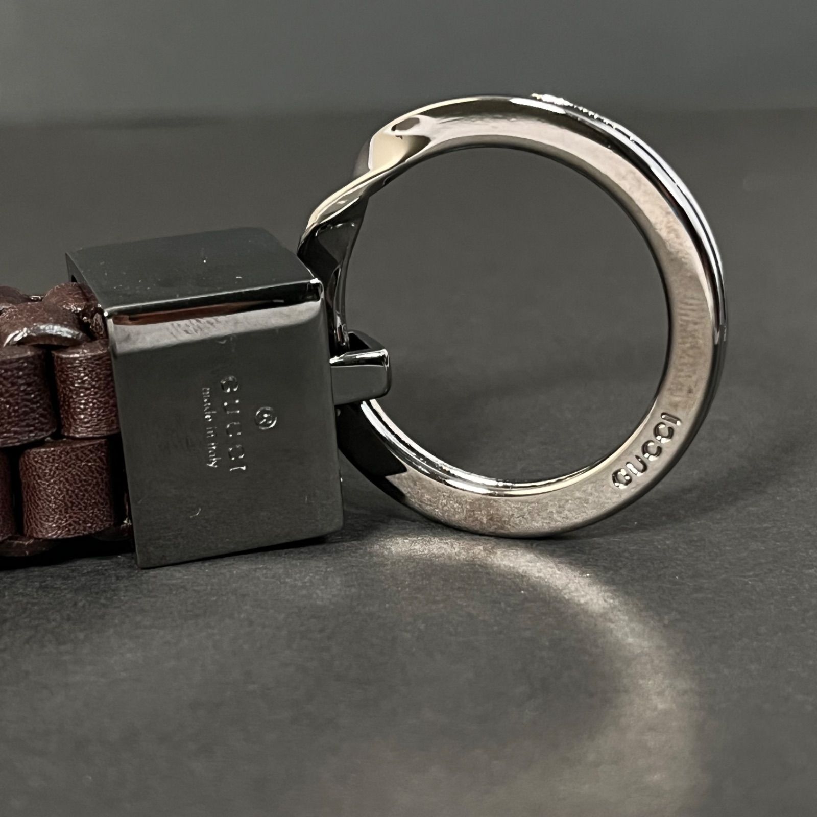 最終再値下げです。GUCCI　キーホルダー 管2603-497】最終値下げ☆GUCCI グッチ キーリング キーホルダー