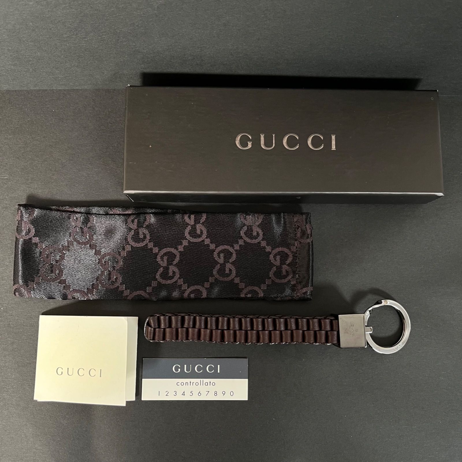 最終再値下げです。GUCCI　キーホルダー 管2603-497】最終値下げ☆GUCCI グッチ キーリング キーホルダー