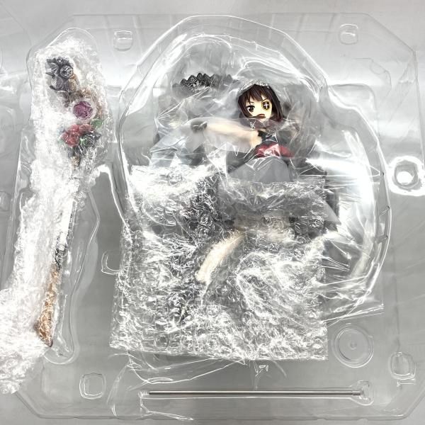 中古】【特典付】フリュー 1/7 めぐみん 漆黒の薔薇ドレスver. この