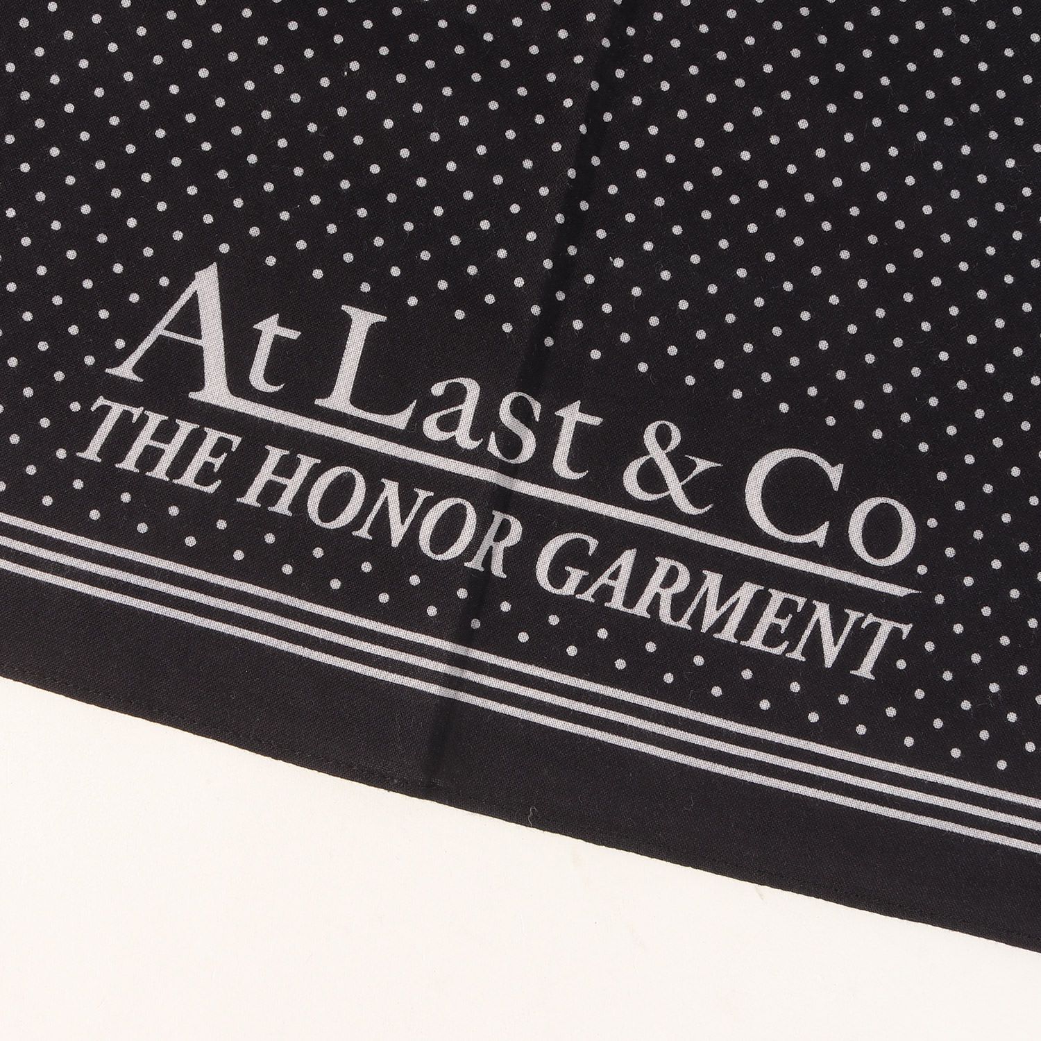 美品】At LAST&CO アットラスト | ドット バンダナ | ブラック 黒
