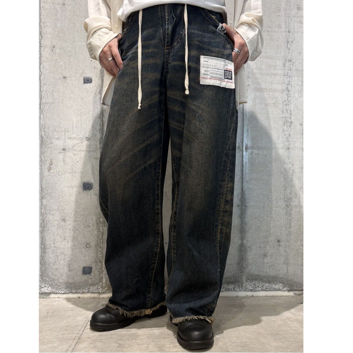 Maison MIHARA YASUHIRO 24AW Partly Huge Design Pants Vintage