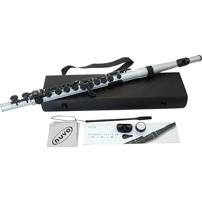 【新品】NUVO Student Flute 2.0 Silver/Black N235SFBB ヌーボ プラスチック製管楽器 フルート C調 スチューデントフルート