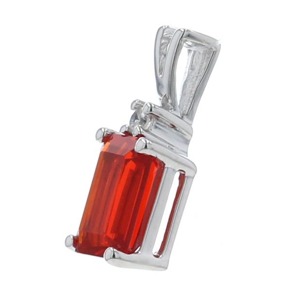 K10WG ホワイトゴールド ネックレストップ ファイアオパール 