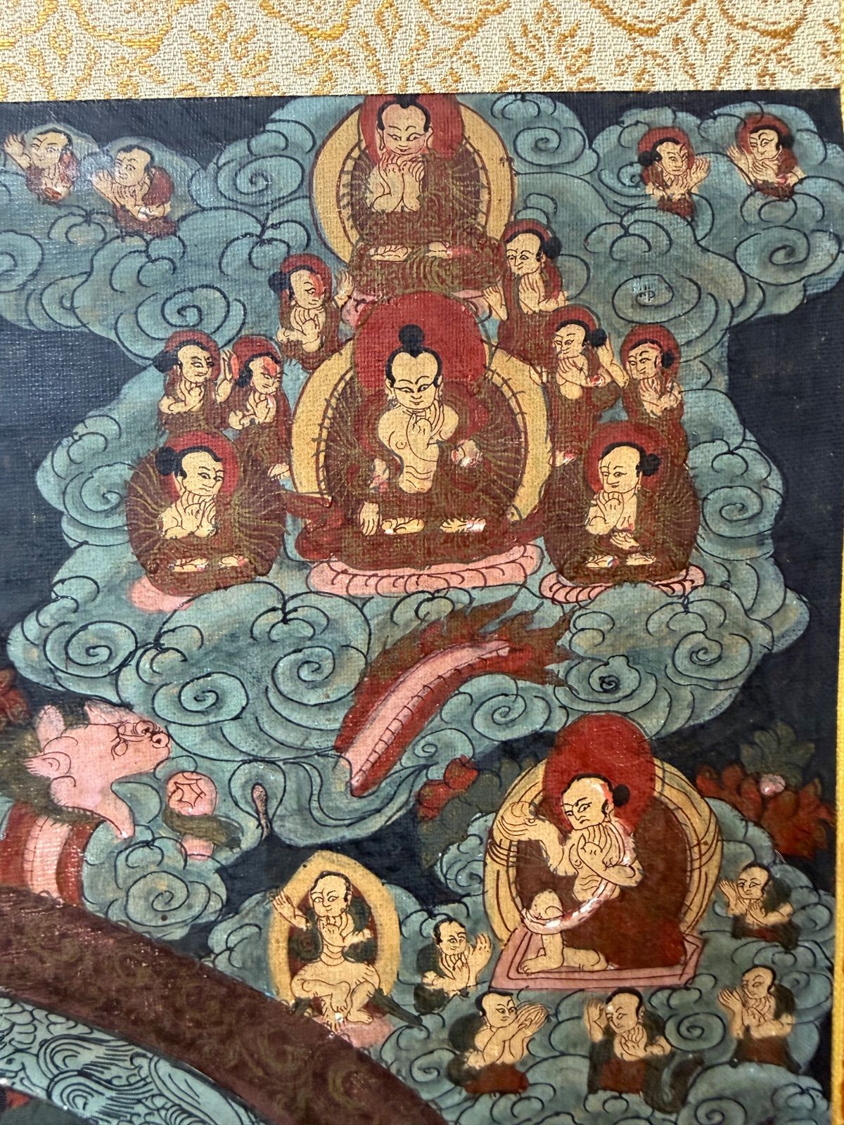 曼荼羅 六道輪廻図 骨董品 保存品 インテリア小物