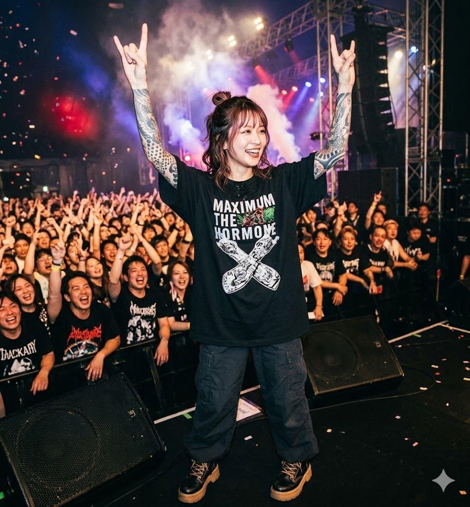 マキシマムザホルモン グッズ FUTOSHI NO UDE Tシャツ XXL - メルカリ