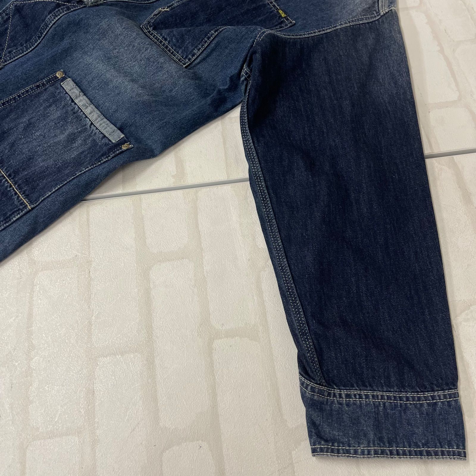 値下げ トビラ TOBILA チャイナ ボタン 加工 パッチワーク デニム 