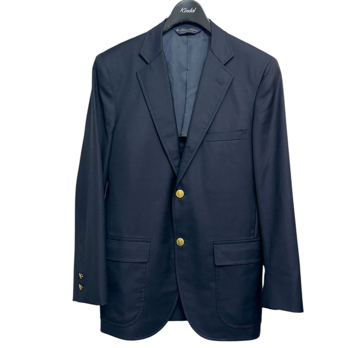 BROOKS BROTHERS MILANO FIT 金ボタンブレザー 3Bジャケット 
