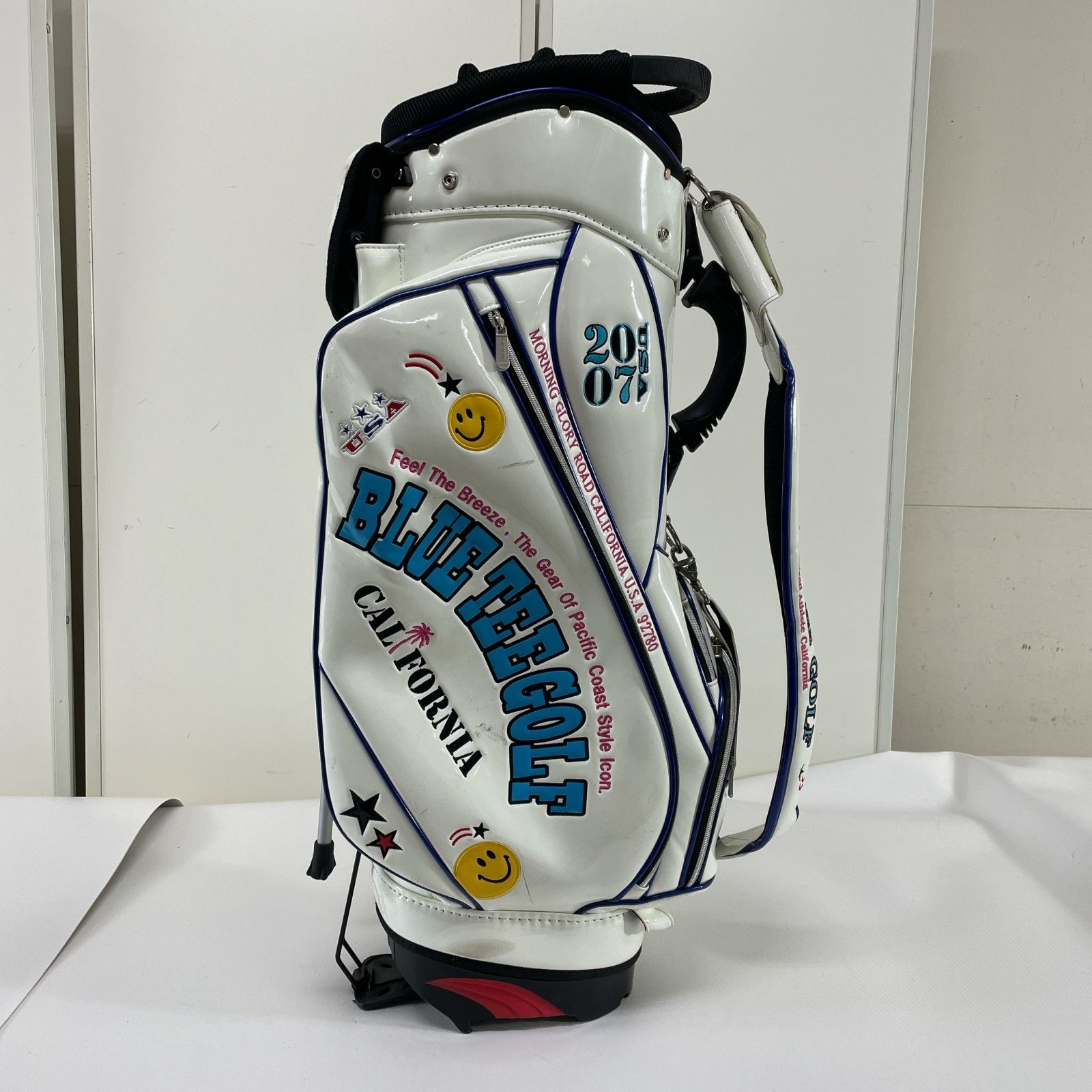 【新品未使用】ブルーティーゴルフ　キャディバッグ　フードカバーなし 中古】ブルーティーゴルフ 6口 9.5インチ キャディーバッグ 単品 ゴルフバッグ・キャディバッグ