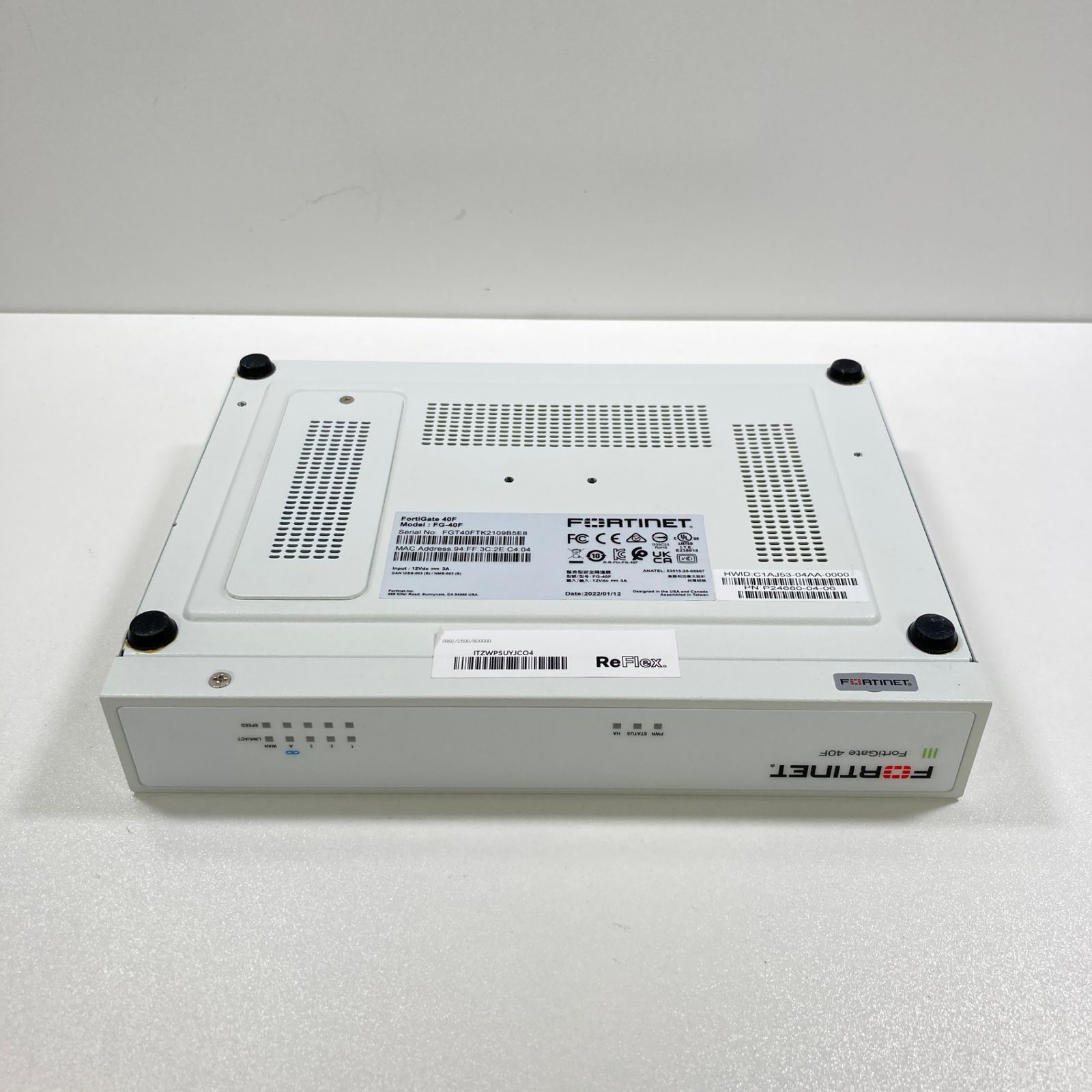 【中古】 FortiGate 40F（初期化済み） 中古】FortiGate 40F 初期化済 7日間保証 - メルカリ