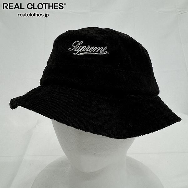 Supreme/シュプリーム コーデュロイ バケットハット ブラック/ML