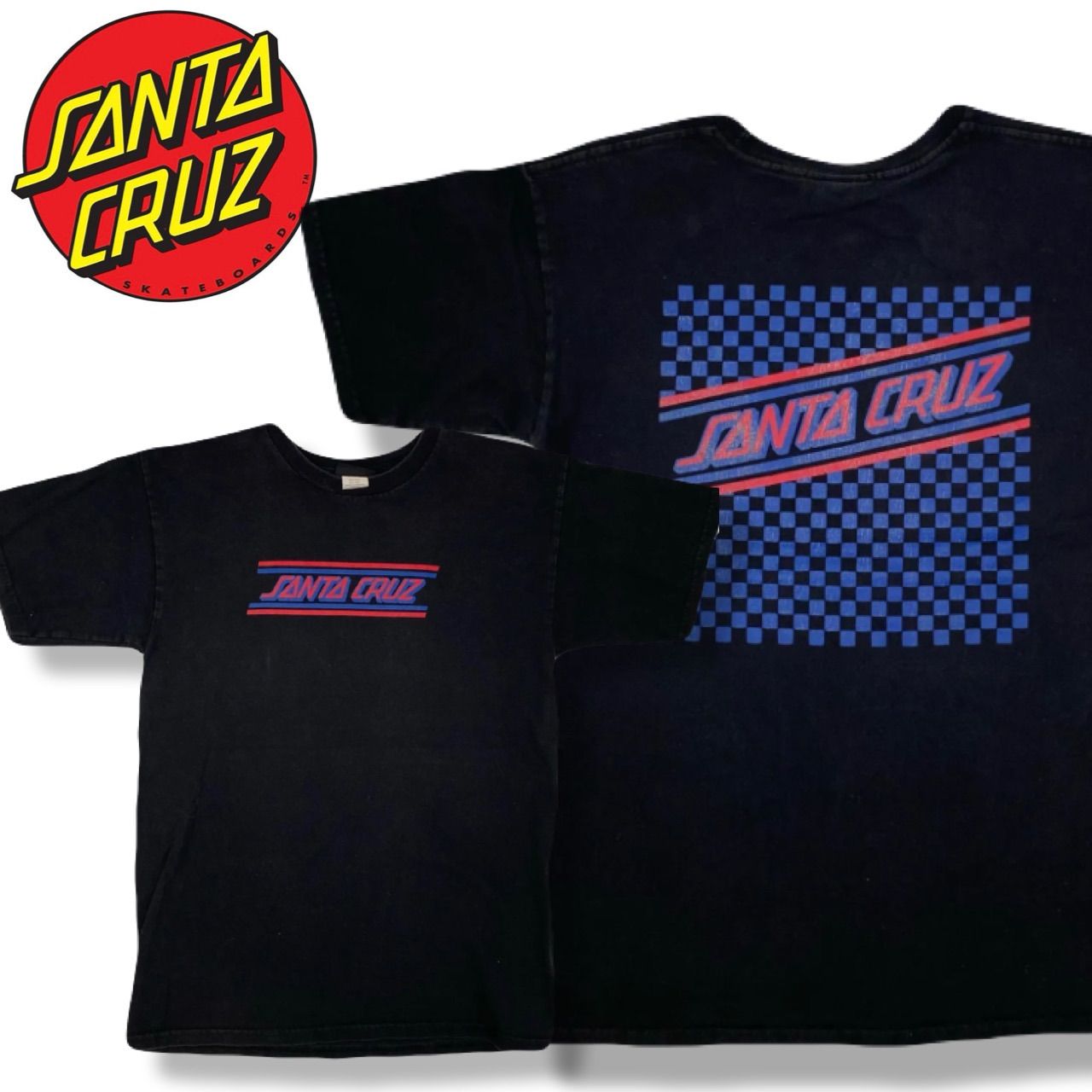 SANTA CRUZ サンタクルーズ Tシャツ NHSタグ チェッカー柄 S - メルカリ