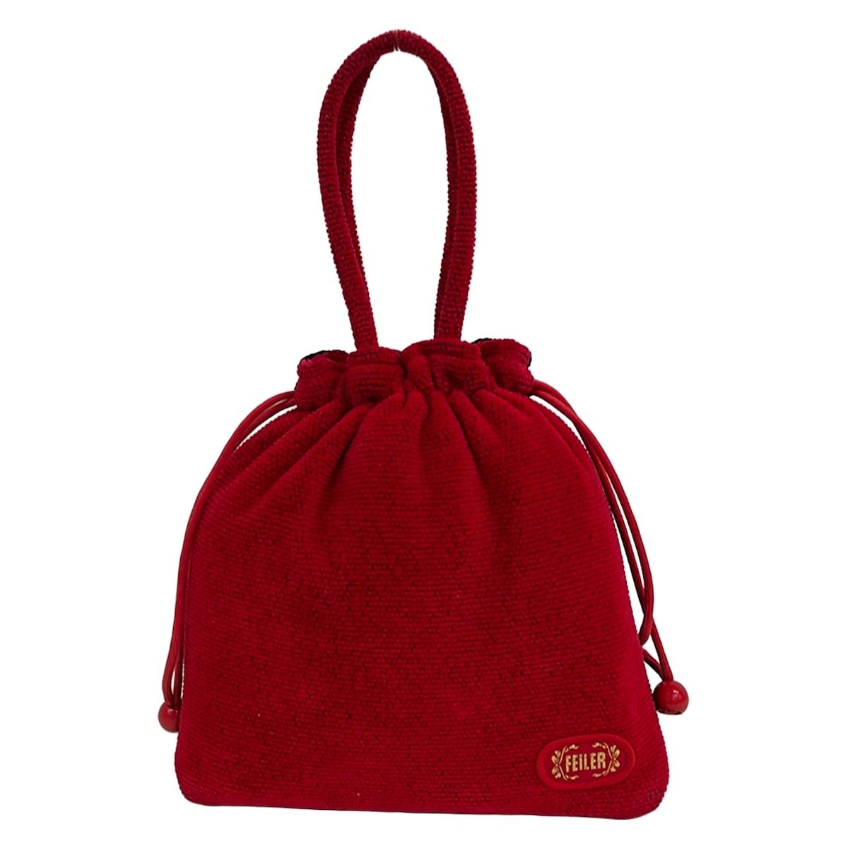 フェイラー赤いメッシュトートバッグハイジ 美品◇FEILER フェイラー 