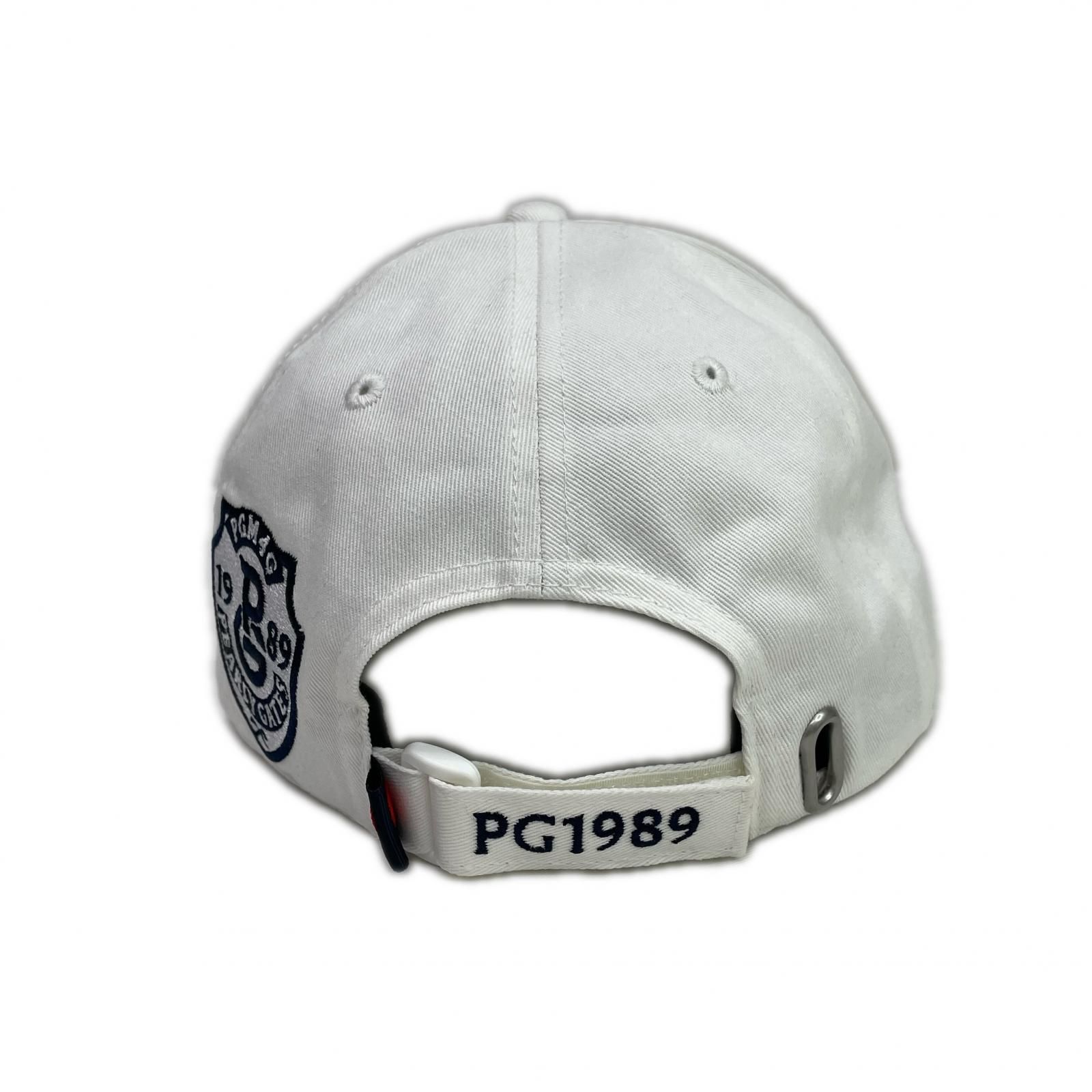中古 パーリーゲイツ PEARLY GATES キャップ フリー ホワイト 立体