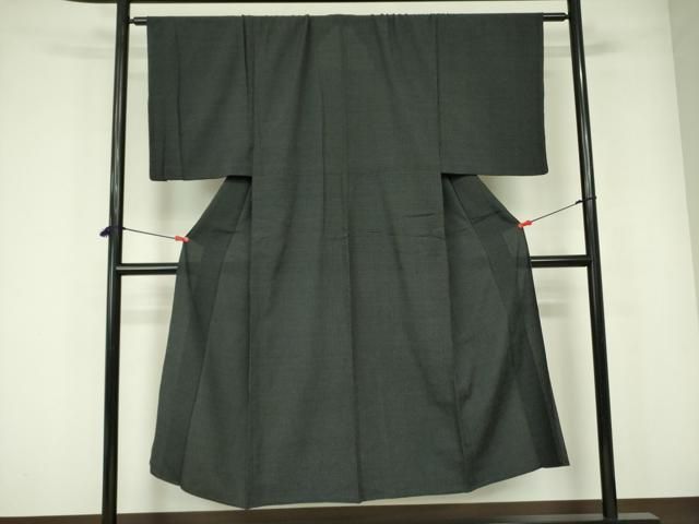 平和屋着物▽男性 本塩沢 単衣 130亀甲 総詰め 正絹 逸品 DABE1463op