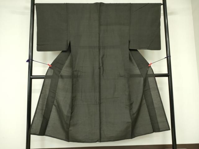 平和屋着物*夏物 男性 紗紬 縞 正絹 逸品 DABE1467op