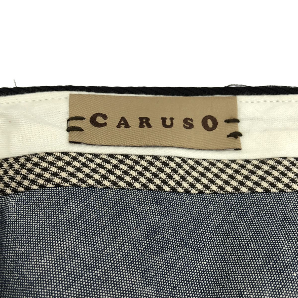 CARUSO カルーゾ ウールスラックスパンツ 1114-343-7189 ブラック 44
