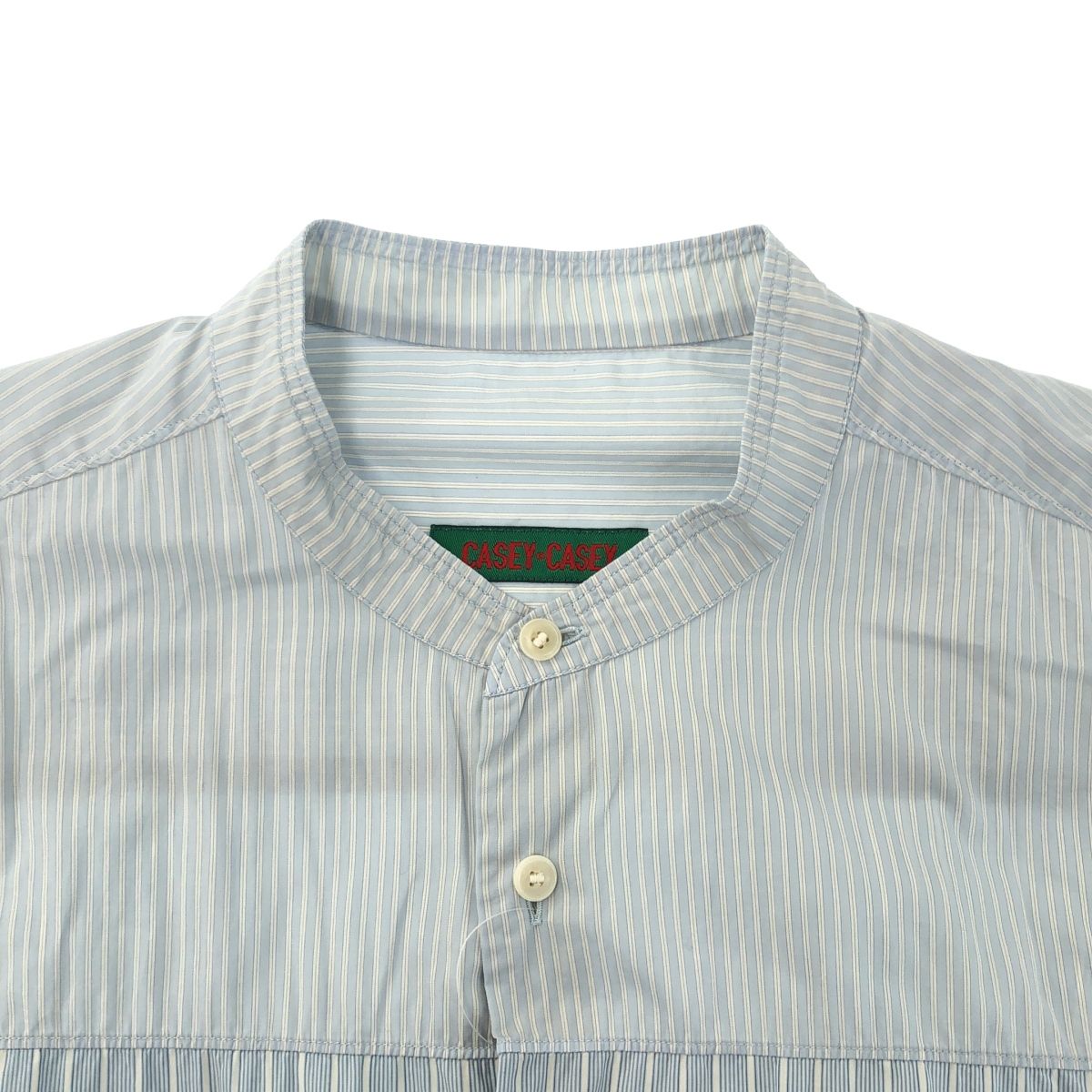 CASEY CASEY ケイシー ケイシー CHEMISE FABIANO PATCH バンドカラー 