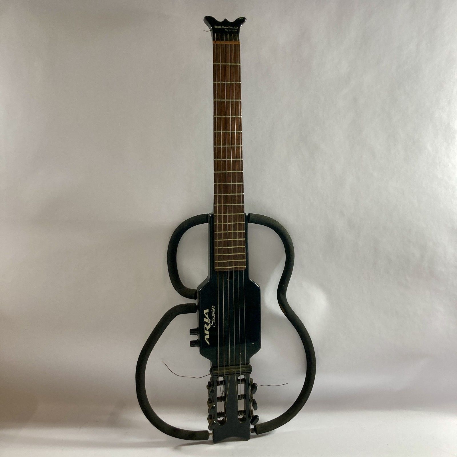 Rare ARIA Aria Sinsonido Synsonido Silent Guitar Arai Trading Approx. 86cm Stringed Instrument Battery Cover Missing Current Item