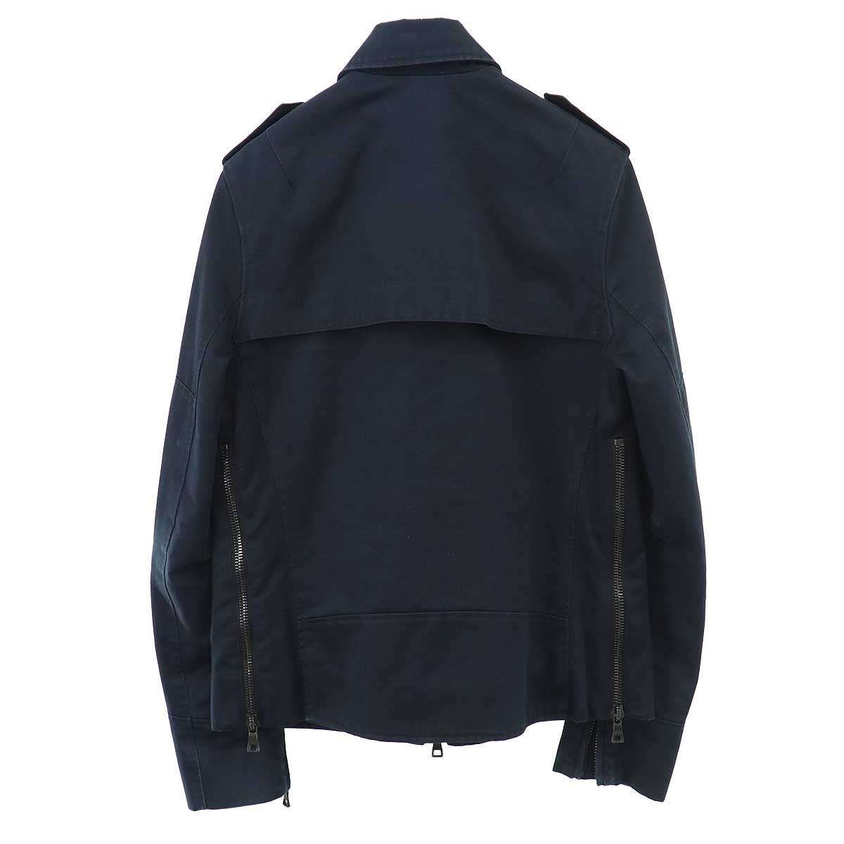BALMAIN HOMME バルマン オム 11SS クレストパッチ A2フライトジャケット  ネイビー 46 BALMAIN HOMME バルマン オム 11SS クレストパッチ A2フライト