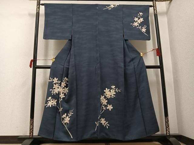 平和屋着物●訪問着　作家物　螺鈿　枝桜　暈し染め　金彩　正絹　逸品　AABH8367ph 平和屋着物□訪問着 手描き 枝梅文 暈し染め 正絹 逸品 BAAW9237hjの