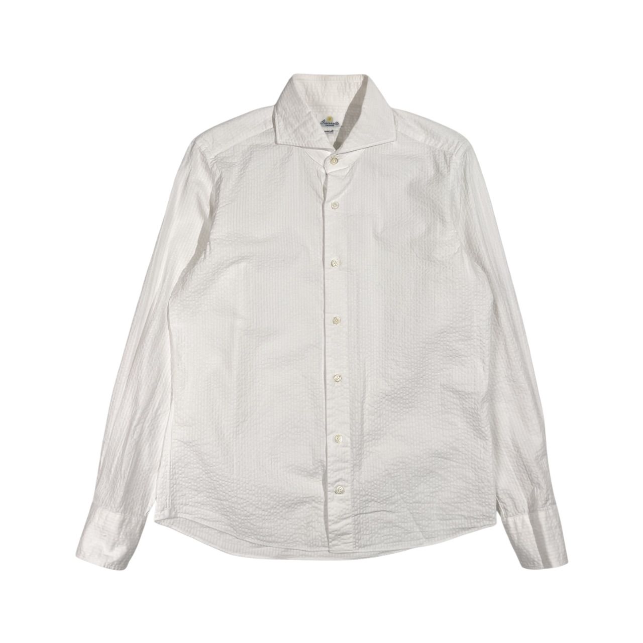 Giannetto Vinci Fit ホワイト長袖シャツ 41 ジャンネット giannetto