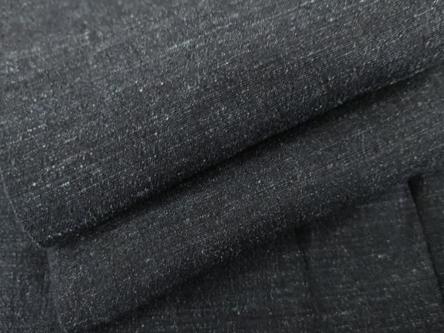 平和屋着物●男性 結城ちぢみ 杢 正絹 逸品 AABH8866cs