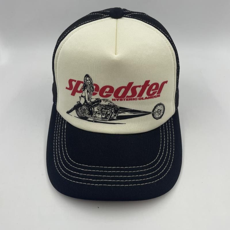 中古 ヒステリックグラマー メッシュキャップ 中古 HYSTERIC GLAMOUR HYSTERIC GLAMOUR Speedster Mesh Cap ブラック FREE 0221QH05 ヒステリックグラマー 24 240024515729  ヒステリックグラマー メッシュキャップの通販
